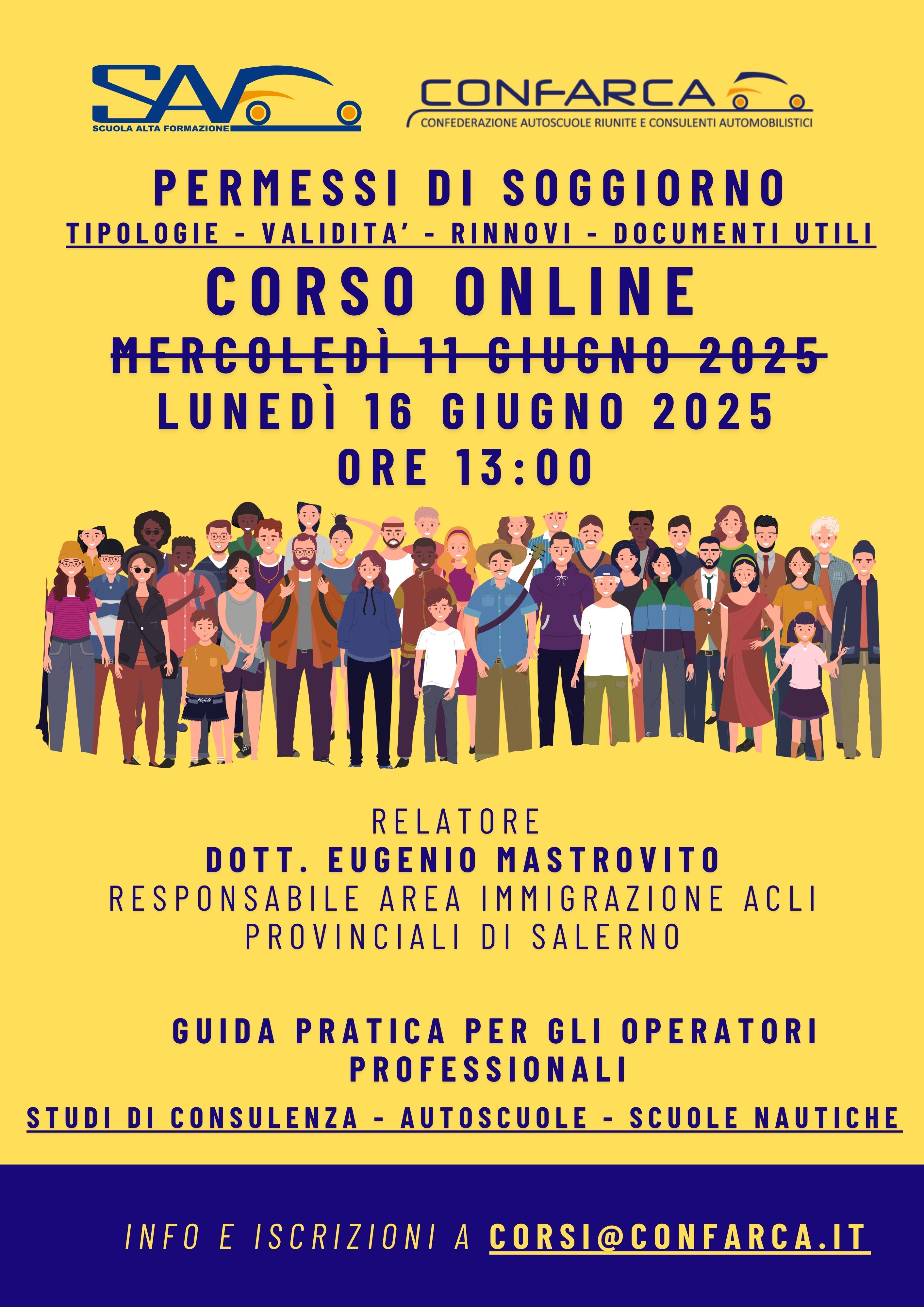LOCANDINA CORSO PERMESSI SOGGIORNO